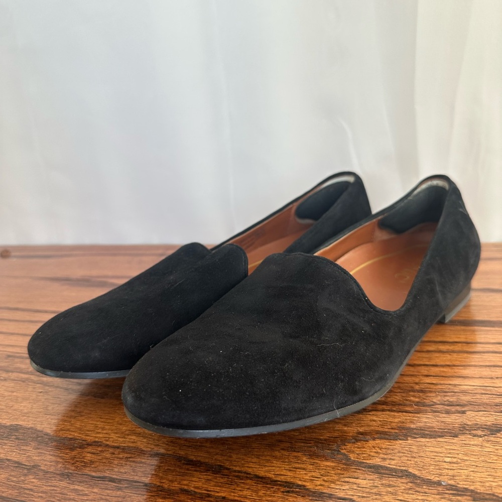 Vionic Willa Black Suede Women’s Slip-On Loafers Size 7/8